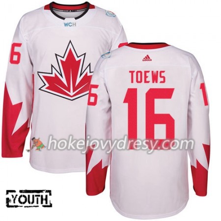Dětské Hokejový Dres Kanada Jonathan Toews 16 Světový pohár v ledním hokeji 2016 Bílá